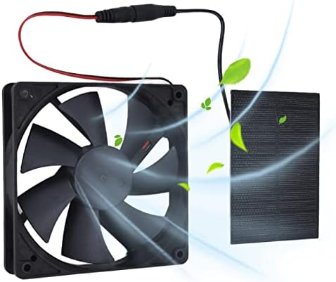 Комплект фен на слънчеви панели Fafeicy, вентилатор за слънчева батерия с автоматичен контрол 5V 3W 2A, коефициент на преобразуване