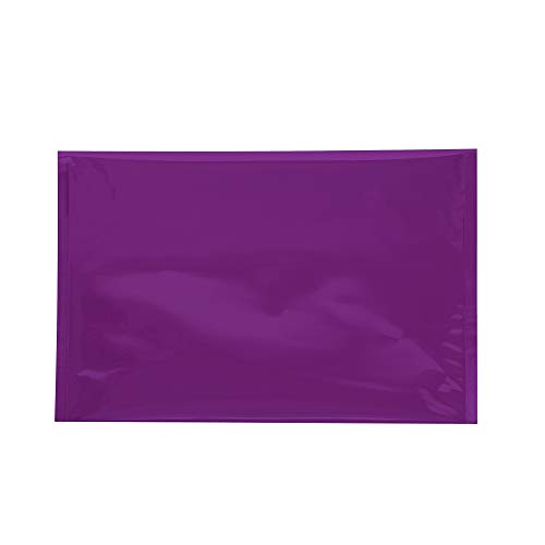 Горната част на опаковката - Метални бляскава пощенски пликове, 9 1/2 x 12 3/4, лилави (опаковка от 250 броя)