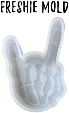 Силиконова Форма Skeleton Rock на Пръстите на ръцете За Освежаване на автомобила |4,25 х 2,5 х 0,08 инча за Ароматни