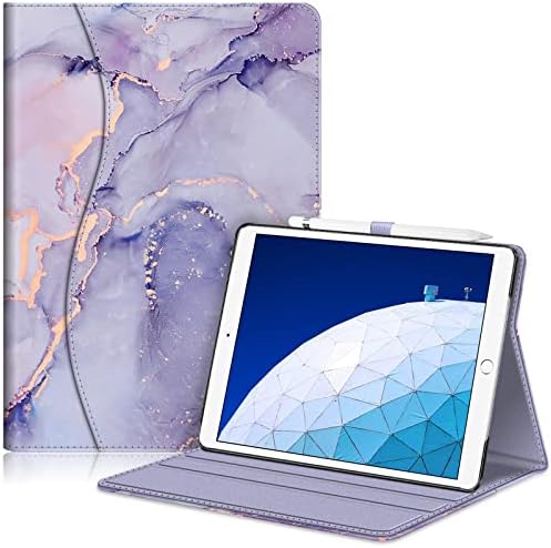 Калъф Fintie за iPad Air (3-то поколение) 10,52019 / iPad Pro 10,5 2017 - [Sleek Shield] Оборудвана калъф-поставка от искусственнойкожи Премиум-клас с множество ъгли на наклон, джоб, държач за м