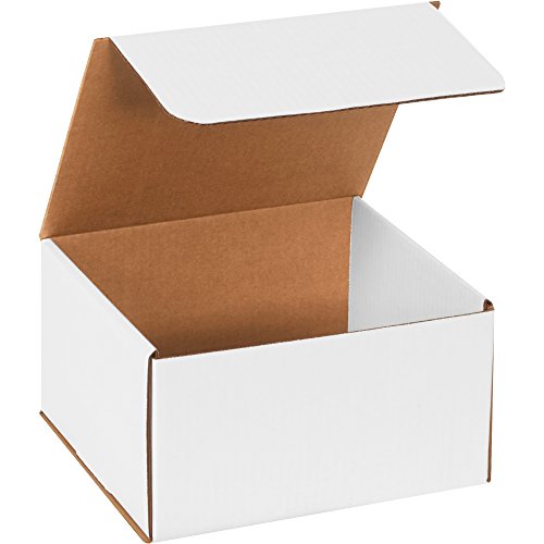 Гофрирани пощенски пликове с горната опаковка, 9 x 8 x 5, бяла (опаковка по 50 броя)