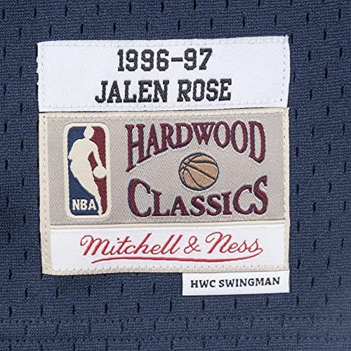 Мъжки t-shirt Mitchell & Ness Jalen Rose Indiana Pacers 1996-97 Тъмно синьо Swingman