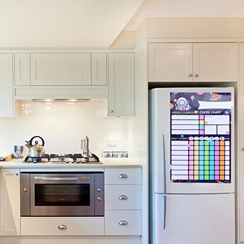 Магнит за хладилник NUOBESTY За сухо изтриване Графика за работа от дома Магнитна Графика на работа по дома Диаграма отговорност