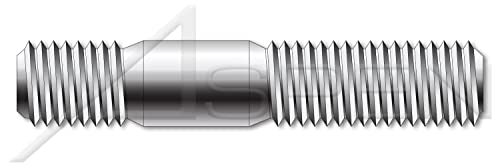 (100 бр.) M10-1,5 X 20 mm, по DIN 938, Метричен, Шипове, Двустранни, Диаметър ввинчиваемого края на 1,0 X, Неръждаема стомана