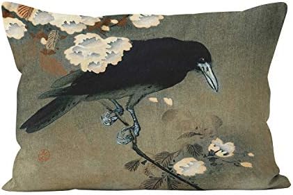 Gygarden A Crow and Цвят от Ognqnova Koson Реколта Красота, Скрито Осветление, Домашна Декоративна Правоъгълна Калъфка