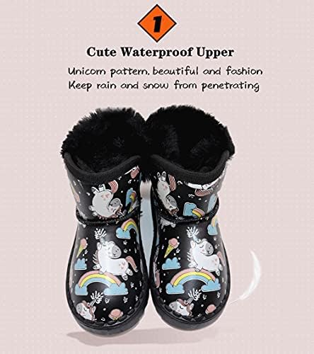Sugmzox/ Обувки за момичета, Детски Зимни обувки с пайети, Износоустойчиви Нескользящие Улични Ботильоны (За деца)