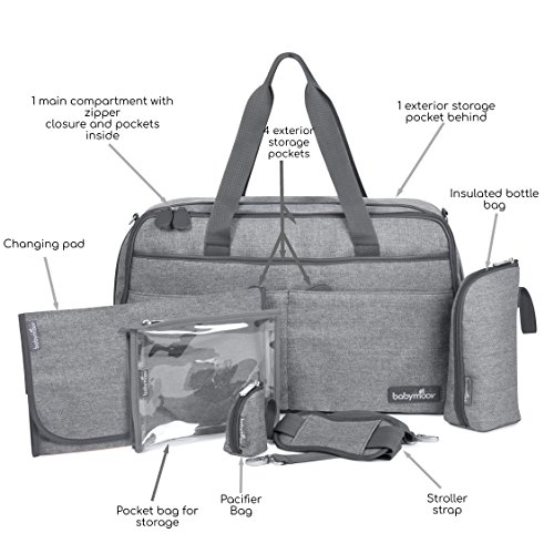 Чанта-переноска Babymoov Traveler, мултифункционална, лека, размер XL с 11 джобове и 6 аксесоари за правилното