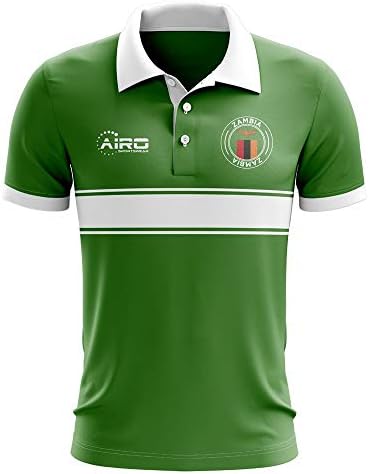 Аэроспортивная Облекло Zambia Concept Тениска Поло в Райе За Футболни Джърси (Зелен)