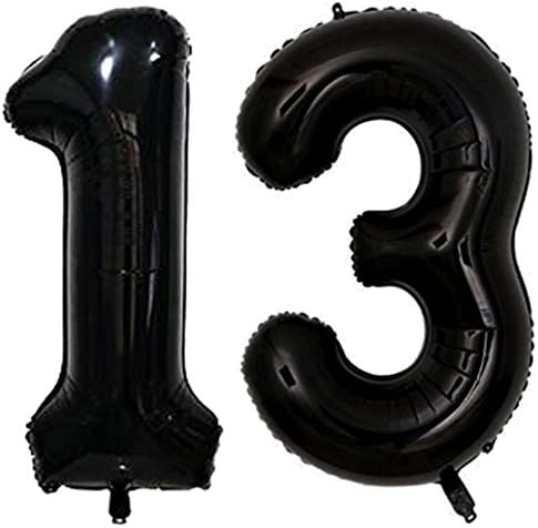 ZiYan 40 инча Черен Номер 11 балон Вечер Празнична Украса за Рожден Ден Годишнина Гигантски балони Гелиевые топки Вечерни