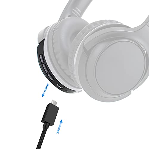 Преносимото аудио кабел Aquelo G633, който е съвместим с игри слушалки G533 G633 G933 и мишката G502/G503 Hero Lightspeed (6,5 фута, черен)