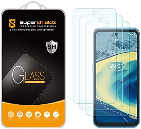 (3 опаковки) Supershieldz е Предназначен за Nokia XR20, Защитен слой от закалено стъкло, не се драска, без