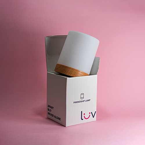 Лампи за приятелство LuvLink (комплект от четири) | Лампи за приятелство на големи разстояния - добра уникален подарък за близки, семейство, отношения на разстояние от н