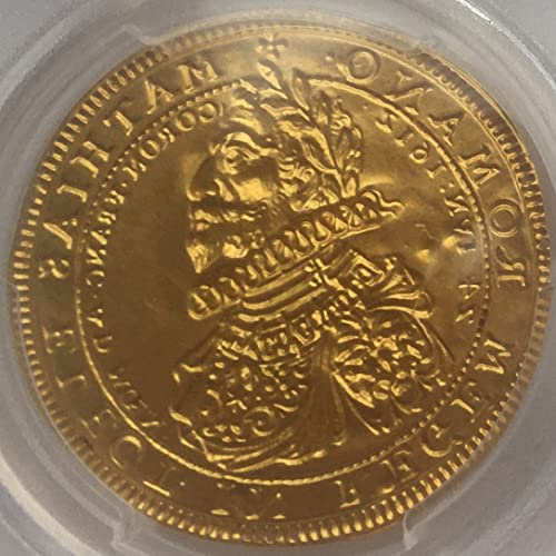 Пробни сеченето на златни аверсы 1652 г. - Матиас II - Император на Свещената Римска Империя - Златни коронационные медалите