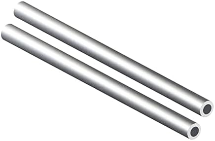 2 елемента Тръба от неръждаема стомана 304, диаметър 4 мм/0,16 X Дебелина: 1 мм /0,04 инча, дължина на кръгла метална тръба 250 мм (9,84)