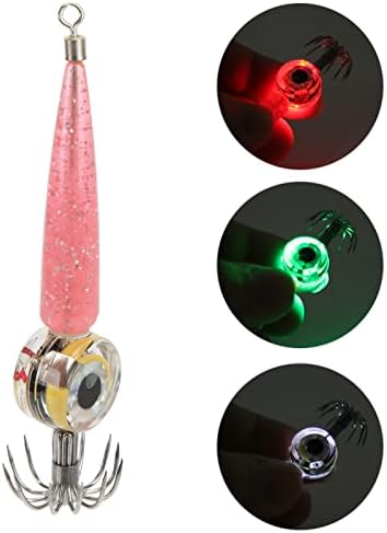 Sazao Риболовна Стръв Лесен Кука, лампа ниска мощност Външна Пресноводная Висока Яркост Капацитет от 42-ма Розов Цвят