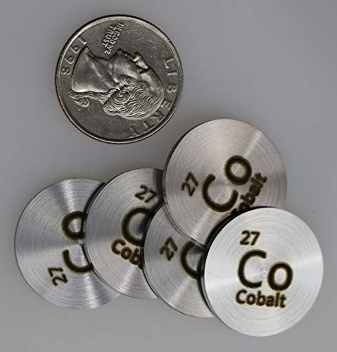 Метален диск Кобалт (Co) 24,26 мм 99,95% Чистота за събиране или Експерименти