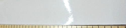 Бяла высокоглянцевая кант от полиестер 4 x 120 см, неокрашенный ролка 1/50