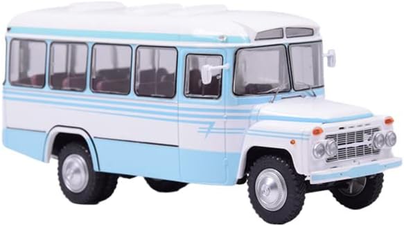 Старт Съветския Офроуд с автобус КАВЗ-685Б Бяло и Светло Синьо Ограничена серия с ABS-резервоар 1/43, Готова модел