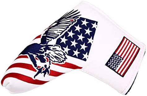 Драйвер за голф с флага на САЩ и Орел / Дърво Фарватера/Хибрид /Желязо / Стика за хокей с чук / Калъф за стикове за хокей