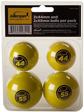 Комплект от 2-те големи топки за тенис на маса с диаметър 44 мм и 2-те са Много по-Големи топки за Тенис на маса с диаметър
