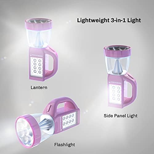 Led фенер Stalwart 3-в-1 е Компактен, лек походный лампа, фенерче и панел за осветление за четене и извънредни ситуации от Wakeman Открито (розов)