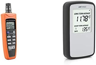 Измерване на CO Klein Tools ET110, тестер и детектор за въглероден окис и Airthings Corentium Home Radon Детектор 223 Преносим, лек, лесен за използване, (3) батерии AAA, версията за САЩ, pCi / L
