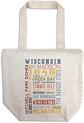Типография Фенер Press Уисконсин, щата Печатница (Холщовая чанта за Еднократна употреба от памук)
