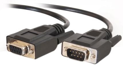 Удлинительный кабел C2G 52033 DB9 M/F със сериен интерфейс RS232, Черен (25 Фута, 7,62 м)