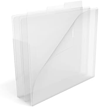 Папка за файлове, Staples, 3 раздела, размер на букви, прозрачен прозрачен, 18 бр / кашон (Tr11863-Ccvs)