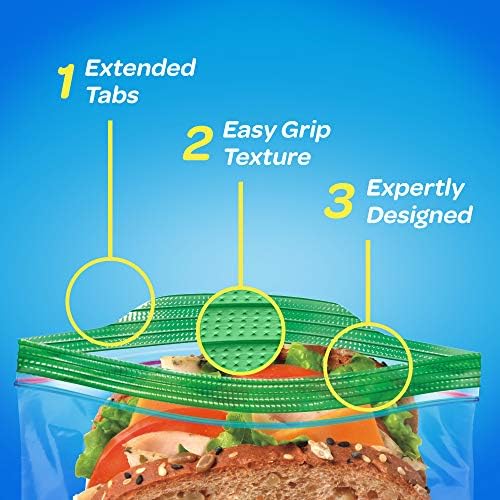 Сандвич-пакети с цип с нова технология Grip 'n Seal, брой 280