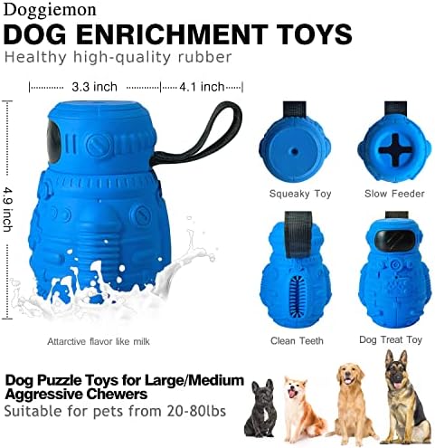 Играчки-Пъзели за кучета за Големи Средни Агресивни Жевателей Интерактивни Играчки за Кучета, Раздающие Лакомства,
