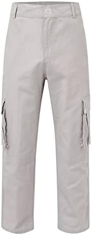Бягащи панталони за мъже,мъжки тела бутона мулти джоба на ежедневните панталони туристически панталони памук Кепър