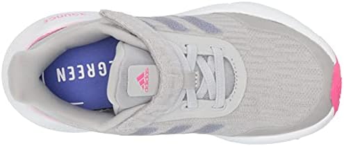 Детски маратонки adidas Унисекс EQ21 за джогинг, Сиво/Sonic Ink/Shock Pink (Еластичен), 13,5