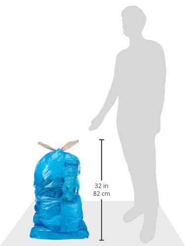 Пакети за рециклиране Commercial син цвят, обем 13 Литра / с завязками - 0,7 MILS - брой 45