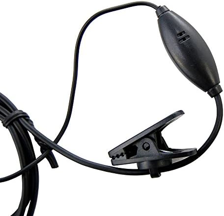 Комплект HQRP: 4ШТ 2-контактни външните ушни линии, свободни ръце с микрофон Push-to-Talk, съвместим с радиоустройствами