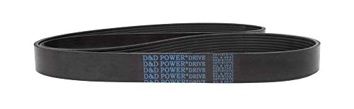 Преносимото Колан D&D PowerDrive 6PK2552 Метрического стандарт, Гума