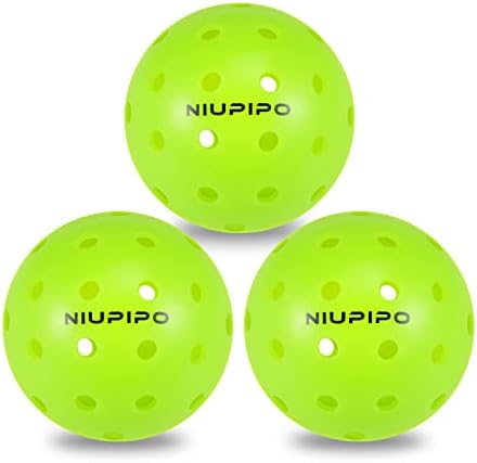 улични топки niupipo USA Standard 40 Дупки с Преносим мрежа за Пиклбола