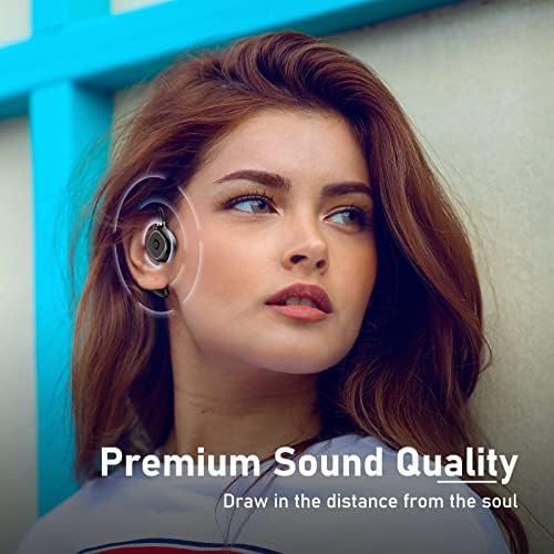 Mosonnytee Слушалки с отворени уши Спортни Слушалки, Bluetooth Слушалки за Бягане Водоустойчивост IPX5 Bluetooth Слушалки