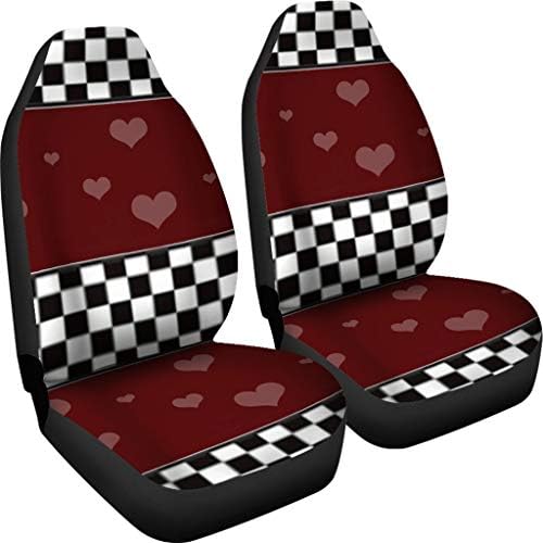 Калъфи за автомобилни седалки с принтом под формата на кучешки Сърца