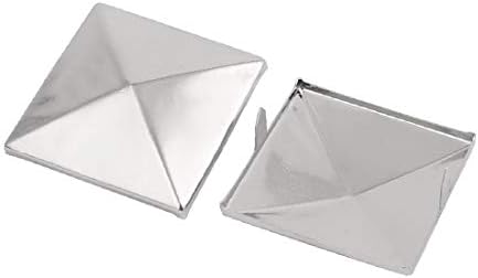 X-DREE 20 парчета 35 mm квадратна форма Хартиена лента Сребрист цвят за scrapbooking САМ Занаятите (20 парчета 35 mm квадратна