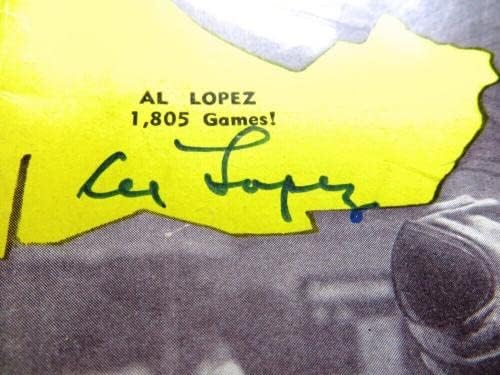 Ал Лопес Подписа Списание Baseball Digest 1945 г., с Автограф от Пирати JSA AG39534 - Списания MLB С Автограф