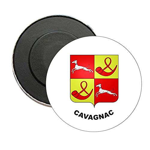 ASTUR PINS - Magnet SHIELD CAVAGNAC ЛОТ ФРАНЦИЯ - магнити за хладилник, задвижваната хладилника, оригинален, правоъгълна