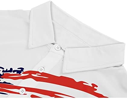 V VALANCH Мъжки Американски Риза с къси ръкави Falg с Къс Ръкав, Патриотическая Риза За изказвания, Забавна Риза За Голф