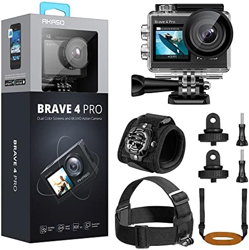 Екшън-камера AKASO Brave 4 Pro с Комплект за Катерене