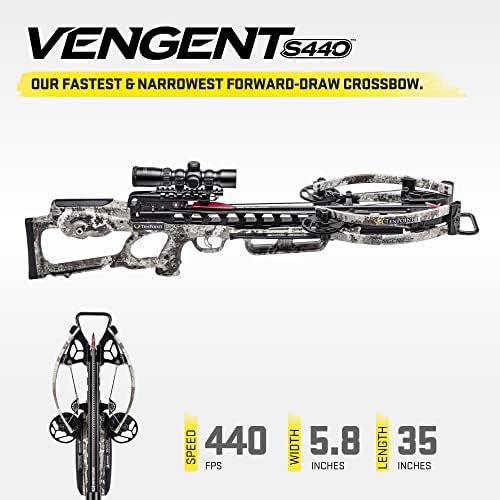 Комплект ловен арбалет TenPoint Vengent S440 с оптичен мерник ACUslide и RangeMaster