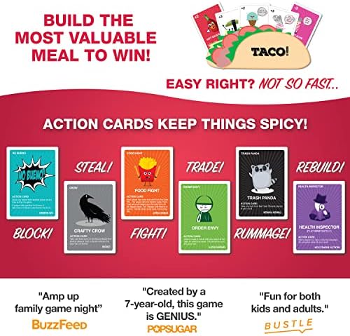 Тако vs Burrito - Стратегическа игра за цялото семейство, създадена на 7-годишно дете, идеална за момчета, момичета, деца, семейства и възрастни, които обичат игри с карти