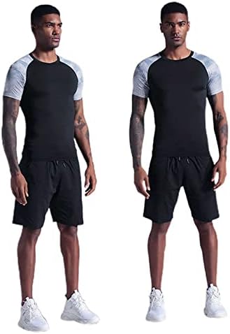 2023 Нови Мъжки Спортни Ризи Dry Fit, Абсорбиращи Влагата, Мрежести Спортни Тениски с Къс ръкав, Памучни Панталони Тениски За