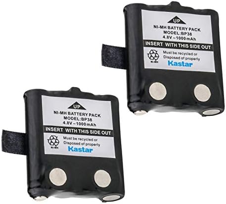 Kastar 2-Pack Ni-MH 4,8 1000 mah Батерия за двупосочна Замяна за Uniden BP38, BP-38, BP39, BP-39, BP40, BP-40,