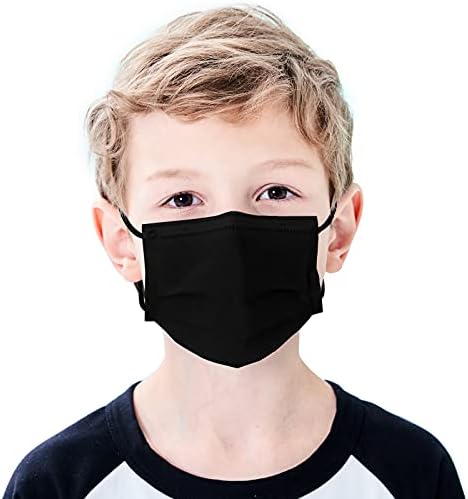 mystcare Детска еднократна маска за лице 50 опаковки Възраст от 5 до 12 години се Филтър с 3-слойна защитни маски