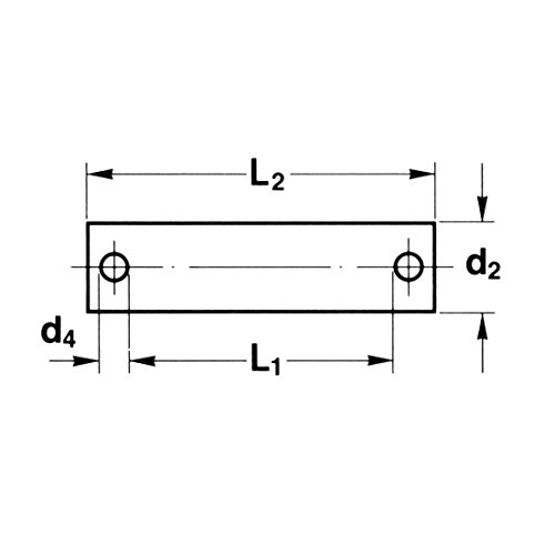 Има верига Ametric серия BL 644 CP серия BL, номер на ISO LH1244, номер ANSI BL 644 със стъпка 19,05 мм, чрез шнурове плоча 4x4,